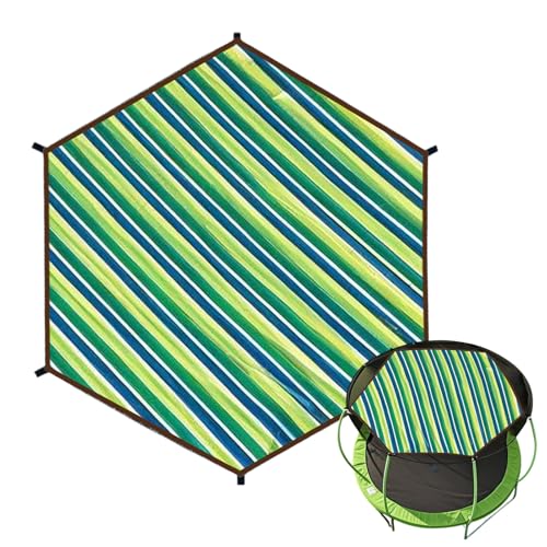 Goowafur Trampolinabdeckung, Trampolinzelt - wasserdichte UV -Schutz -Trampolinzeltabdeckung - Tränenresistente Anti-Rutschgruppen-Unterhaltung für den Garten im Freien im Freien im Freien von Goowafur