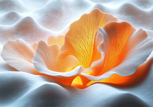 Malen Nach Zahlen Erwachsene Traum Malen Nach Zahlen Knitterfreie Leinwand Bilder, DIY Handgemalt Ölgemälde Kit, Ginkgoblatt Paint by Numbers Kreativ Bastelset, Als Geschenk Wanddeko 50X70 cm X-1835 von Gooxehuu