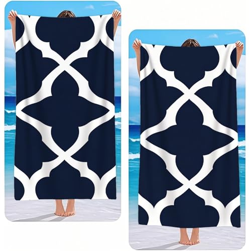 Strandtuch XXL 2er Set Blau Mikrofaser Handtuch Groß 220x100 cm Microfaser Handtücher Kompakt Sandfest, Blume Leicht und Chnelltrocknend Saunahandtuch, Reisetuch als Strandlaken, Strand & Pool G-2376 Strandtuch XXL 2er Set Blau Mikrofaser Handtuch Groß 220x100 cm Microfaser Handtücher Kompakt Sandfest, Blume Leicht und Chnelltrocknend Saunahandtuch, Reisetuch als Strandlaken, Strand & Pool G-2376 von Gooxehuu