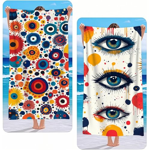 Strandtuch XXL 2er Set Farbe Mikrofaser Handtuch Groß 220x100 cm Microfaser Handtücher Kompakt Sandfest, Auge Leicht und Chnelltrocknend Saunahandtuch, Reisetuch als Strandlaken, Strand & Pool G-2508 Strandtuch XXL 2er Set Farbe Mikrofaser Handtuch Groß 220x100 cm Microfaser Handtücher Kompakt Sandfest, Auge Leicht und Chnelltrocknend Saunahandtuch, Reisetuch als Strandlaken, Strand & Pool G-2508 von Gooxehuu