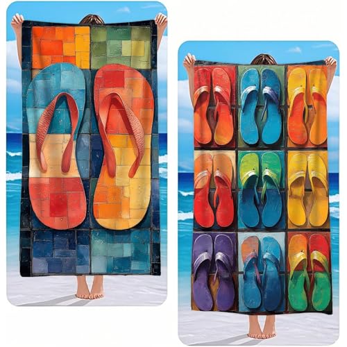 Strandtuch XXL 2er Set Farbe Mikrofaser Handtuch Groß 90x200 cm Microfaser Handtücher Kompakt und Sandfest, Hausschuhe Chnelltrocknend Saunahandtuch, Reisetuch als Strandlaken, Strand & Pool G-2495 Strandtuch XXL 2er Set Farbe Mikrofaser Handtuch Groß 90x200 cm Microfaser Handtücher Kompakt und Sandfest, Hausschuhe Chnelltrocknend Saunahandtuch, Reisetuch als Strandlaken, Strand & Pool G-2495 von Gooxehuu