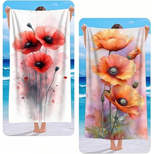 Strandtuch XXL 2er Set Rosa Mikrofaser Handtuch Groß 80x160 cm Microfaser Handtücher Kompakt Sandfest, Mohn Leicht und Chnelltrocknend Saunahandtuch, Reisetuch als Strandlaken, Strand & Pool G-2546 Strandtuch XXL 2er Set Rosa Mikrofaser Handtuch Groß 80x160 cm Microfaser Handtücher Kompakt Sandfest, Mohn Leicht und Chnelltrocknend Saunahandtuch, Reisetuch als Strandlaken, Strand & Pool G-2546 von Gooxehuu
