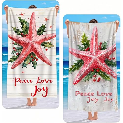 Strandtuch XXL 2er Set Rosa Mikrofaser Handtuch Groß 90x200 cm Microfaser Handtücher Kompakt Sandfest, Seestern Leicht Chnelltrocknend Saunahandtuch, Reisetuch als Strandlaken, Strand & Pool G-2308 Strandtuch XXL 2er Set Rosa Mikrofaser Handtuch Groß 90x200 cm Microfaser Handtücher Kompakt Sandfest, Seestern Leicht Chnelltrocknend Saunahandtuch, Reisetuch als Strandlaken, Strand & Pool G-2308 von Gooxehuu