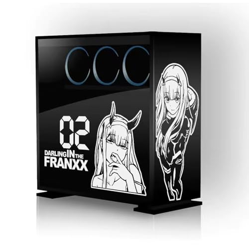Darling in the Franxxx Anime-Aufkleber für PC-Gehäuse, Anime Charakter Zero Two Graffiti Aufkleber,Cartoon-Dekor-Aufkleber, Waterproof Easy Removable Darling in the Franxxx Anime-Aufkleber für PC-Gehäuse, Anime Charakter Zero Two Graffiti Aufkleber,Cartoon-Dekor-Aufkleber, Waterproof Easy Removable von Gooyeh