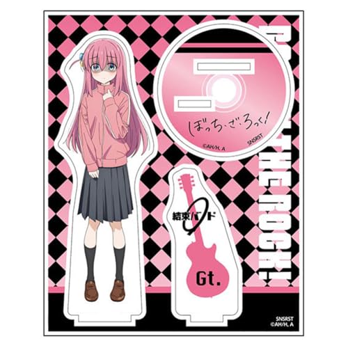 Gooyeh Anime Acryl Figuren Bocchi The Rock Acryl Stand Figure Yamada Ryo/Kita Ikuyo Model Statue 2-Layer Acrylic Standing Sign Desk Decor 15CM/5,9Inch Cake Toppers Collections von Gooyeh