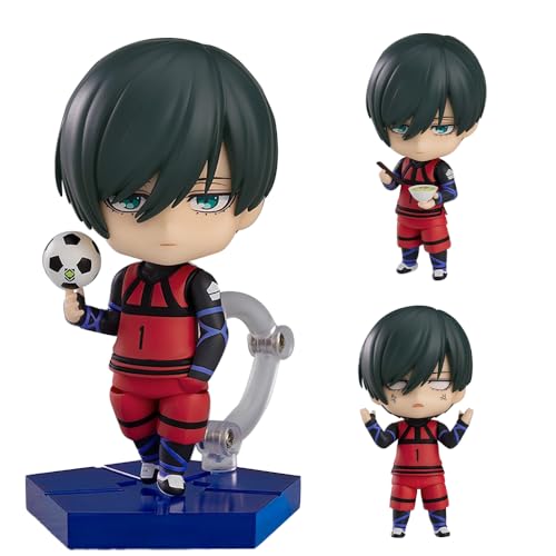 Gooyeh Blue Lock Figur - Isagi Yoichi Statue Seishiro Nagi Figure Anime Cartoon Charakter Skulptur 10CM Decorations Tortendekorationen Collectibles von Gooyeh