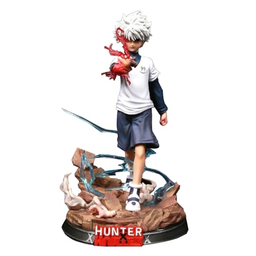 Gooyeh Killua Zoldyck Figur Anime Statue Chrollo Lucilfer Anime Figure 27 cm PVC Skulptur Model Ornaments Collection Gifts for Fans von Gooyeh