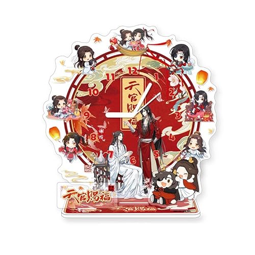 Tian Guan Ci Fu Acryl-Uhr-Ständer, Xie lian und Hua Cheng Figur, Anime- Skulpturen, Cartoon-Charaktere Doppelseitiger Druck, Anime Peripherie, Desktop-Ornament, 15x12cm Tian Guan Ci Fu Acryl-Uhr-Ständer, Xie lian und Hua Cheng Figur, Anime- Skulpturen, Cartoon-Charaktere Doppelseitiger Druck, Anime Peripherie, Desktop-Ornament, 15x12cm von Gooyeh