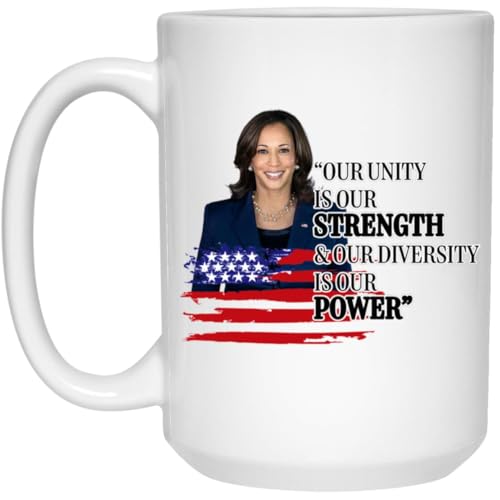 Kamala Harris Tasse – Kamala Harris Kaffeetasse für Präsident 2024 – Madam President Tasse – Kamala Harris Kokosnusstasse – Wahltasse – Kamala I'm Speaking Tasse 425 ml von GordonDesign