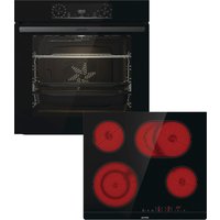 GORENJE Backofen-Set "BOS6737E13BGOT", mit 1-fach-Teleskopauszug, Aqua Clean, (Set), Pizzafunktion mit 300 C – perfekt für Pizza, Focaccia und mehr von Gorenje