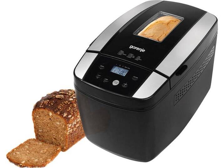 GORENJE Brotbackautomat BM1210 BK , schwarz, B:26,2cm H:27,8cm T:42,5cm, Brotbackautomaten, 12 Programme von Gorenje