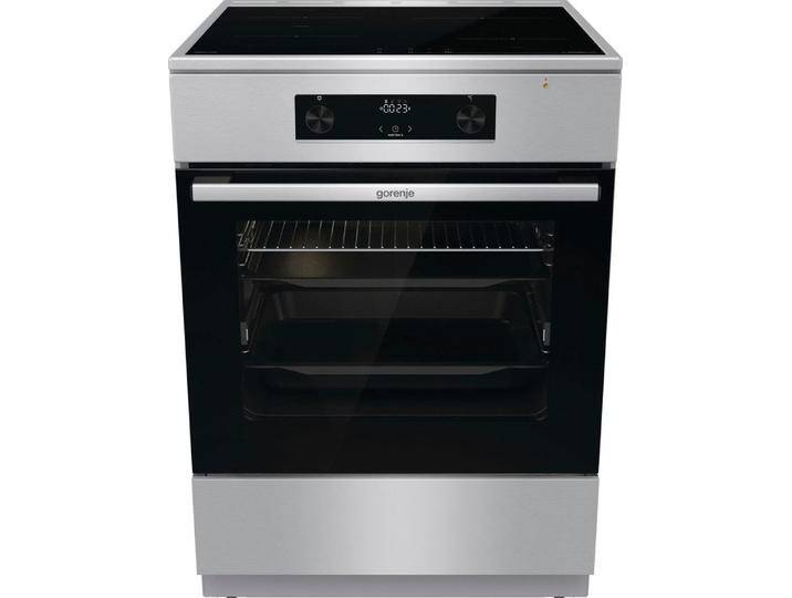 GORENJE Induktions-Standherd GEIT6C60XPG , A (A+++-D), silber (silberfarben), Herdsets von Gorenje