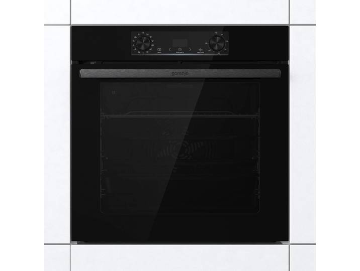 GORENJE Pyrolyse Backofen BPS6737E14X, BPS6737E14BG , A+ (A+++-D), schwarz, B:59,5cm H:59,5cm T:56,4cm, Backöfen, AirFry-Funktion von Gorenje