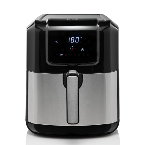 Gorenje AF1700DB Heißluft Fritteuse mit LED Anzeige, 1700W, 5L, Schwarz von Gorenje