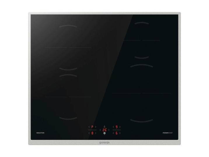 Gorenje INDUKTIONSKOCHFELD, Schwarz, Glas, 59.5x5.4x52 cm, CE, Edelstahlrahmen, Timerfunktion, Küchen, Küchenelektrogeräte, Kochfelder von Gorenje
