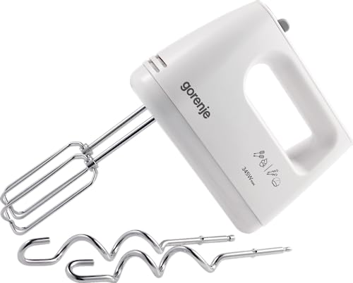 Gorenje M360CW Handmixer Mixer 345 W Quirl und Knethaken von Gorenje