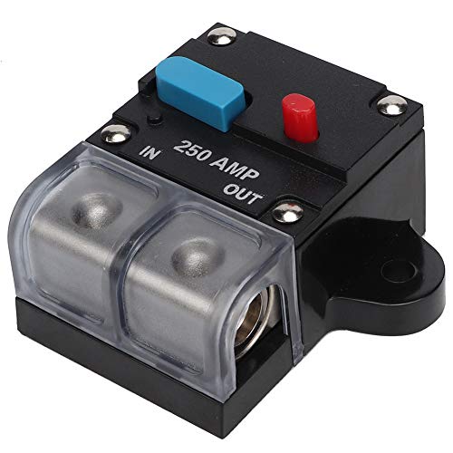 Gorgeri 80A 300A Auto Rücksetzbarer Leistungsschalter Selbstwiederherstellung Sicherung Manueller Reset-Taste Leistungsschalter (250A) - Leistungsschalter Sicherung, Audio Leistungsschalter von Gorgeri