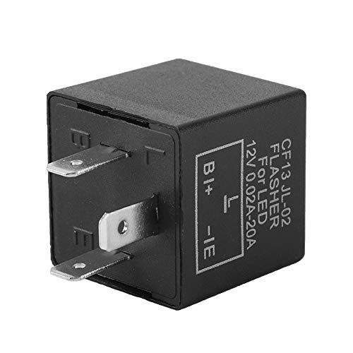 Gorgeri Elektronisches LED-Einstellbares Blinkerrelais für Blinklicht Blinker FLL002 CF13 JL-02, LED Blinkerrelais Steuermodul von Gorgeri