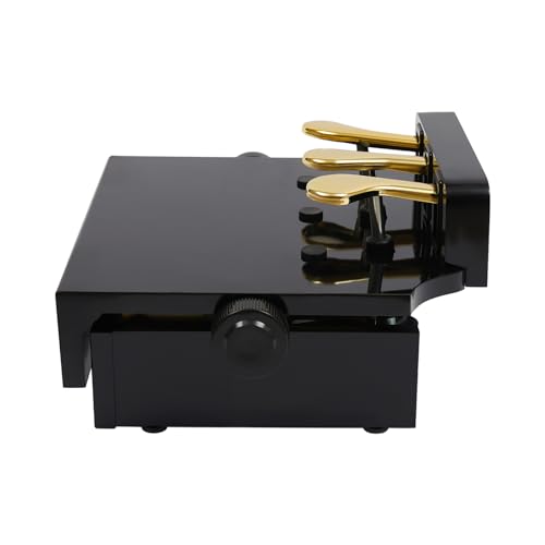 Gorgivous Klavier Pedal Extender, Pedalerhöhung Klavier Klavier Pedal Extender Bank für Kinder, einstellbare Höhe Klavier Pedal Extenders Bank mit 3 Pedalen für Kinder entwickelt - Schwarz von Gorgivous