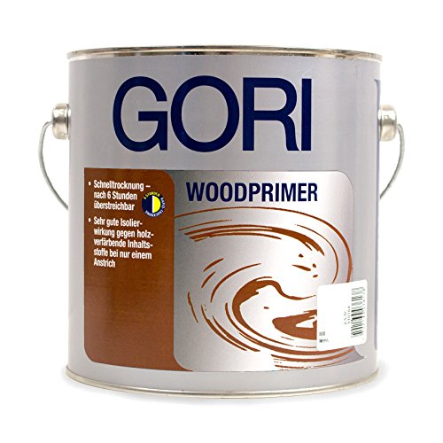 Gori 0,75L 4648 Woodprimer 800 Weiß Isoliergrund Sperrgrund Grundierung von Gori