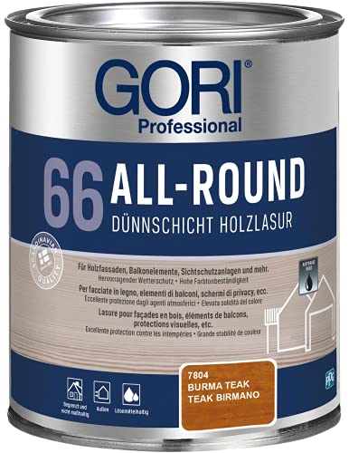 2,5L Gori 66 Allroundlasur 7806 Kastanie Lasur Holzschutz Holzlasur von Gori