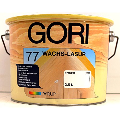 2,5L Gori 77 Edelwachslasur weiß von Gori