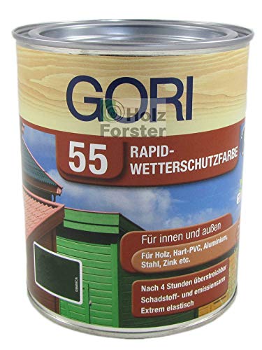 0,75 Liter Gori 55 Rapid Wetterschutzfarbe Schneeweiss von Gori