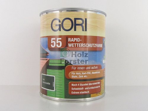 0,75 Liter GORI 55 Rapid Wetterschutzfarbe Schwedenrot w. Bondex Express Dauersc von Gori