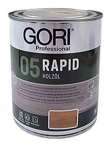 Gori 4052 Rapid Holzöl 7121 Bangkirai, 0,75 Liter von Gori