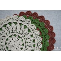 Handgemachtes Häkeldeckchen Aus Baumwolle Zierliches Tischdekor, Weihnachtsgeschenk Handgemachtes Häkeldeckchen Aus Baumwolle Zierliches Tischdekor, Weihnachtsgeschenk von Goricvet