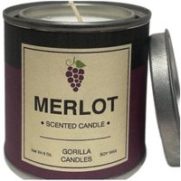 Merlot - Reicher Rotwein Und Eiche Duftende Sojakerze 8 Unzen Farbdose Mit Deckel von GorillaCandles