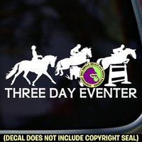 3 Day Eventer Eventing Vinyl Decal Sticker Pferd Reiter Dressur Springen Langlauf 3 Day Eventer Eventing Vinyl Decal Sticker Pferd Reiter Dressur Springen Langlauf von GorillaDecals