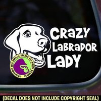 Crazy Labrador Lady Dog Retriever Labrador Breed Auto Fenster Zeichen Vinyl Aufkleber Crazy Labrador Lady Dog Retriever Labrador Breed Auto Fenster Zeichen Vinyl Aufkleber von GorillaDecals