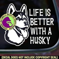 Das Leben Ist Besser Mit Husky Siberian Dog Breed Vinyl Aufkleber Das Leben Ist Besser Mit Husky Siberian Dog Breed Vinyl Aufkleber von GorillaDecals