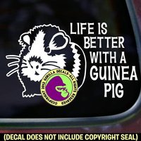 Das Leben Ist Besser Mit Meerschweinchen Pet Love Vinyl Decal Sticker Das Leben Ist Besser Mit Meerschweinchen Pet Love Vinyl Decal Sticker von GorillaDecals