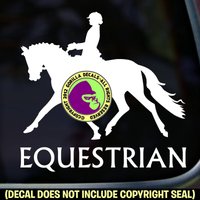Equestrian Dressur Pferd Reiter Vinyl Aufkleber von GorillaDecals