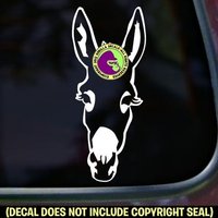 Esel Niedliches Gesicht Liebe Haustier Farm Vinyl Aufkleber von GorillaDecals