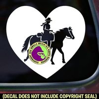 Herz - Reiter Pferd Liebe Reiten Vinyl Aufkleber von GorillaDecals