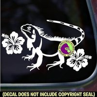 Hibiskus Leguana Reptil Haustier Liebe Eidechse Hawaiian Blumen Vinyl Aufkleber Hibiskus Leguana Reptil Haustier Liebe Eidechse Hawaiian Blumen Vinyl Aufkleber von GorillaDecals
