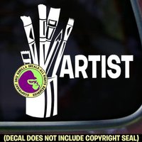 Künstler Brushes Art Tools Vinyl Decal Sticker von GorillaDecals