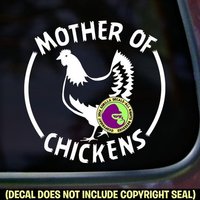 Mutter Der Hühner Bauernhof Huhn Herde Liebe Vinyl Aufkleber Mutter Der Hühner Bauernhof Huhn Herde Liebe Vinyl Aufkleber von GorillaDecals