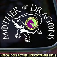 Mutter Des Drachens Bearded Dragon Reptil Eidechse Vinyl Aufkleber Mutter Des Drachens Bearded Dragon Reptil Eidechse Vinyl Aufkleber von GorillaDecals