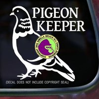 Pigeon Wächter Vogel Liebe Tauben Vinyl Aufkleber Zeichen Pigeon Wächter Vogel Liebe Tauben Vinyl Aufkleber Zeichen von GorillaDecals