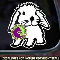 Rabbit Cute Bunny Vinyl Decal Sticker von GorillaDecals