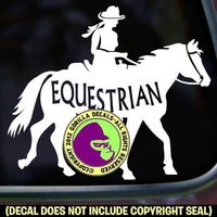 Trail Rider Equestrian Inside Westernpferd Vinyl Aufkleber Sticker von GorillaDecals