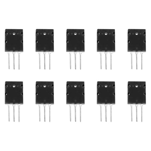 Gorise 5 Paare 2SA1943 2SC5200 Verstärkertransistor PNP NPN Hochleistungs-Schwarz-Audio-SiliconTransistor Gorise 5 Paare 2SA1943 2SC5200 Verstärkertransistor PNP NPN Hochleistungs-Schwarz-Audio-SiliconTransistor von Gorise