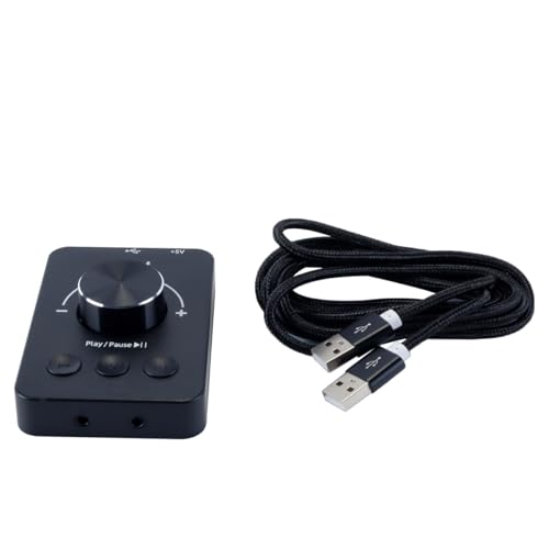 Gorise USB-Computer-Lautstärkeregler BT5.1-Audiosender Externe Soundkarte Kopfhöreradapter 3,5-mm-Doppelkopfhörerbuchse Typ C Und Wiedergabe von Gorise