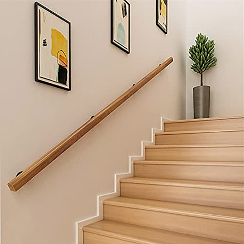 Gorssen Handlauf,Rutschfreier Haltegriff,Holz-Handlauf,Treppen Handlauf,Holz Treppe Handlauf,Handlauf für Treppen Innen Aussen,Geeignet für den Badezimmer, Treppen, Schlafzimmer Handlauf Set (60cm) von Gorssen