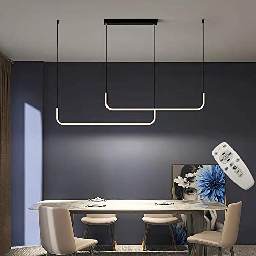 Gorssen LED Pendelleuchte,LED Hängelampe,LED Pendellampe für esstisch Dimmbar Moderne Kronleuchter Hängeleuchte LED Hängende Leuchte Höhenverstellbar,Kronleuchte,für Wohnzimmer Schlafzimme (120CM) von Gorssen