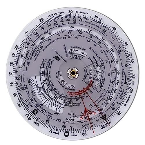 Gosera 1 Stück E6B-R Flugcomputer Aus Kunststoff, der in der Luftfahrt-Flugausbildung Verwendet Wird von Gosera